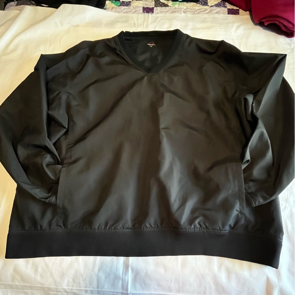 Men's ACUITY black golf jacket/pullover-XXL-long-sleeve